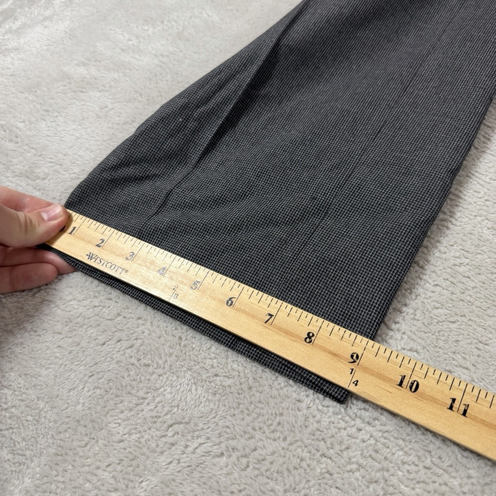 Banana Republic Non-Iron Tailored Fit Dress Pants Men's 36x34 Gray Flat Front - Picture 12 of 13